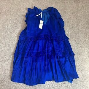 Anthropologie tiered sleeveless blouse